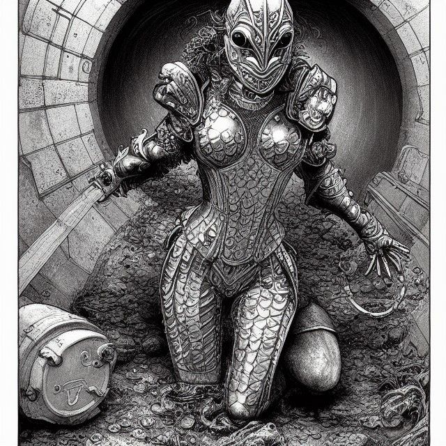 The investigations of an Inquisitrix sometimes take her to undesirable locations.