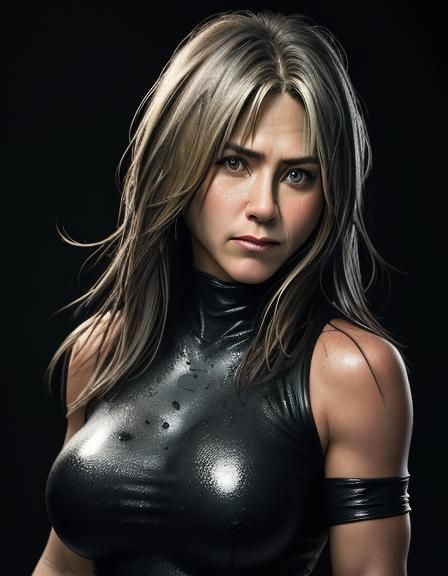 Black dress Jennifer Aniston