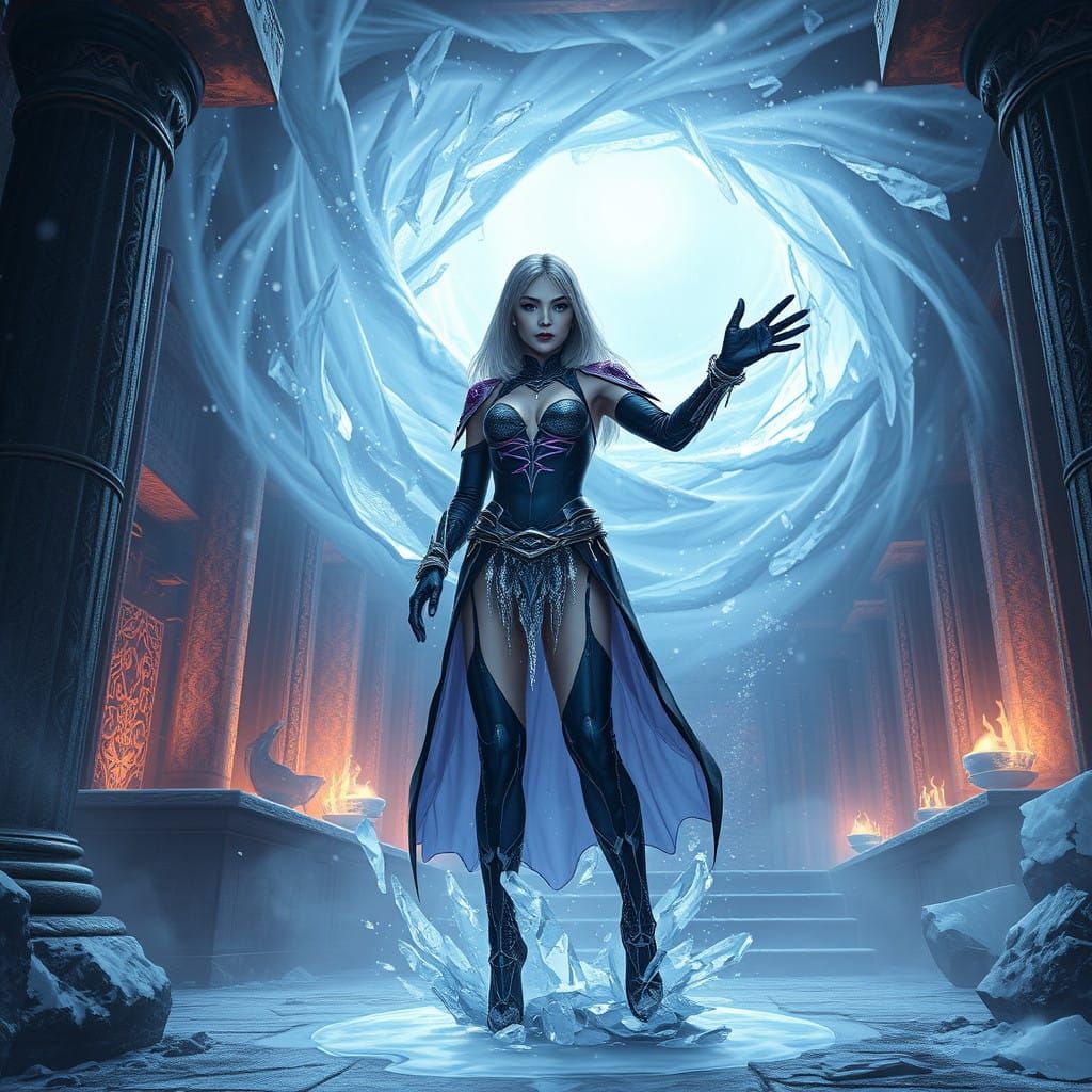 Nina Williams Frozen in Time, Majestic Ice Queen