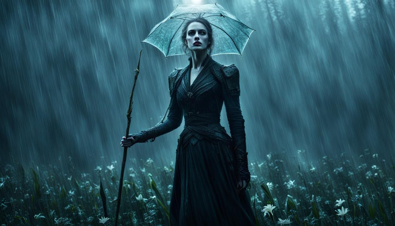 Surreal Goddess Bestows Healing Elixir