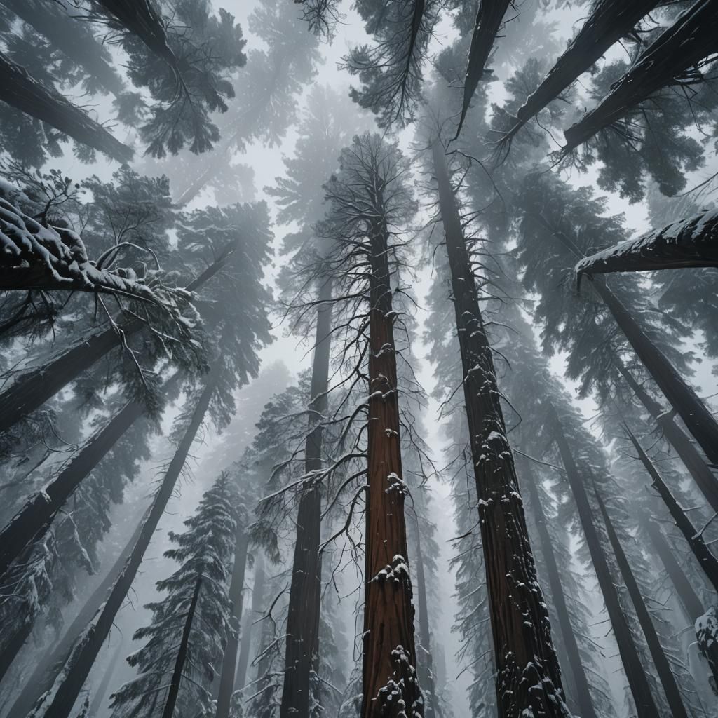Redwood Forest Landscape in Cinematic Style