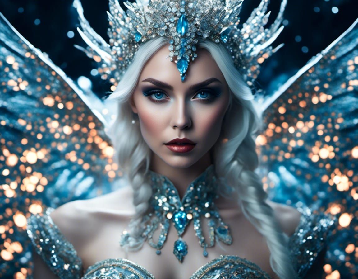 Enchanting Ice Fairy in Fantasy Style