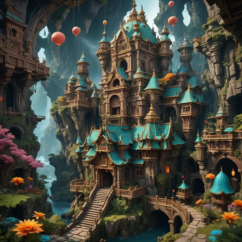 Detailed Matte Painting of Momo in Fantasy Concept Art