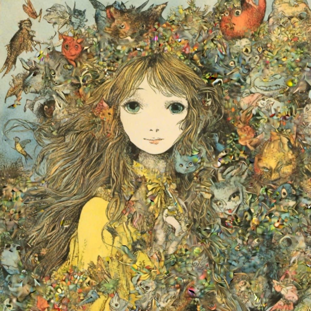 Surreal Creatures in Dreamlike Fantasy Art Style