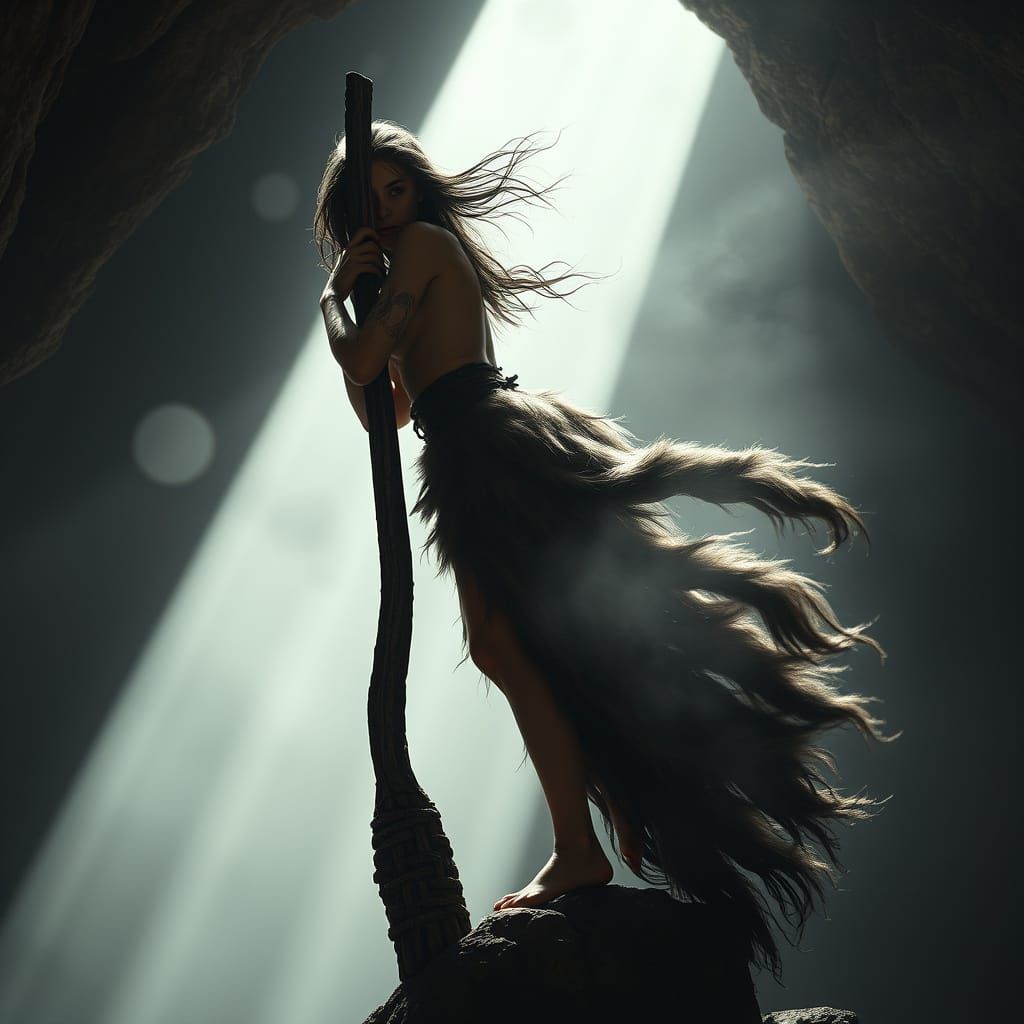 Ethereal Troglodyte Emerges from Shadows in Cinematic Futuri...