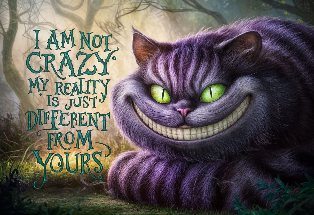 I am not crazy; my reality is just different from yours.