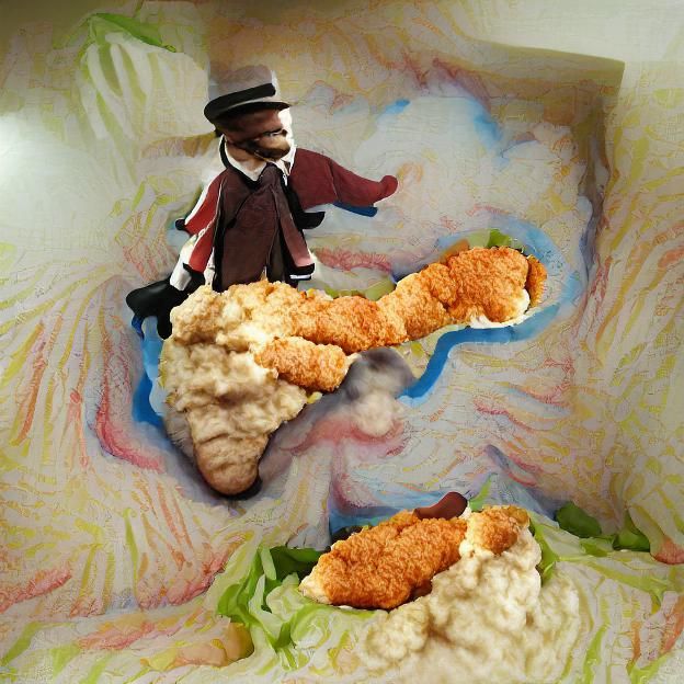 Chicken Tender Adventure: Sanders and the Potato Volcano