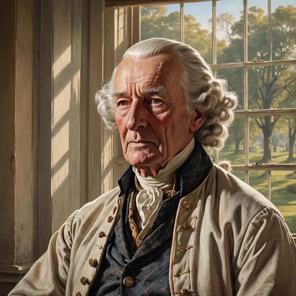 Colonial American Portrait of Nathaniel Alexander in Oil