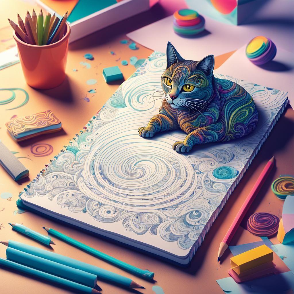 Whimsical Doodles Come Alive in Concept Art