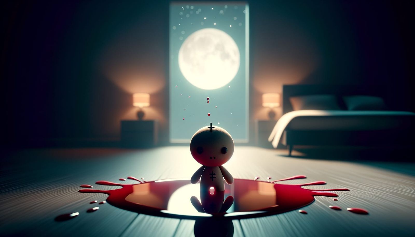 Chibi Voodoo Doll Surfaces from Scarlet Puddle