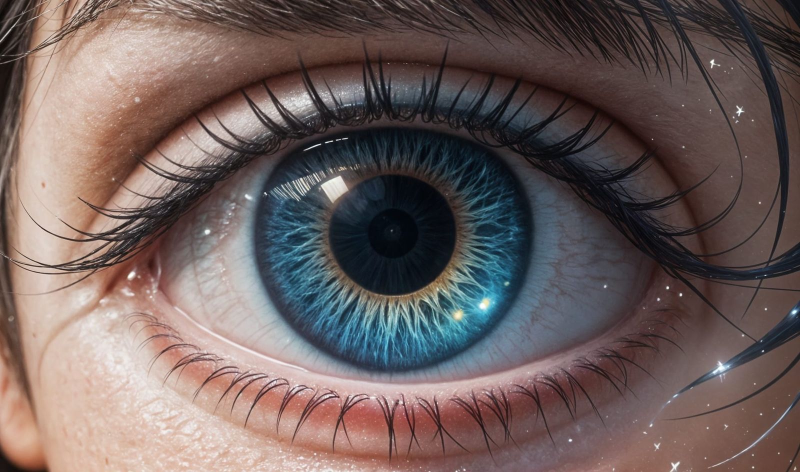 Cosmic Tears in a Realistic Eye