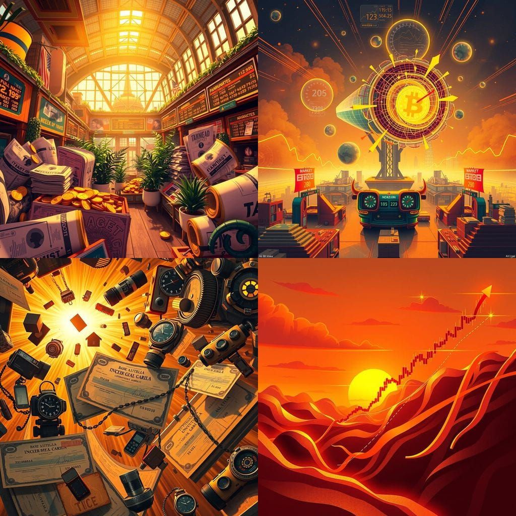 Retrofuturistic Investment Success in Earthy Tones