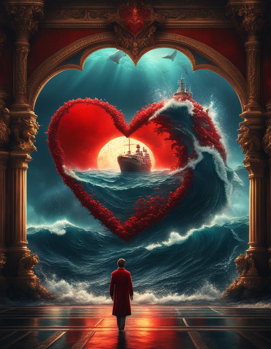 Red Heart of the Ocean: Digital Matte Painting