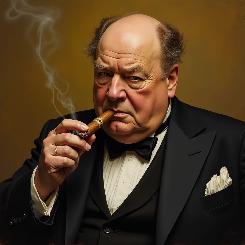 Balding Gene Hackman Channels Winston Churchill in Classic O...