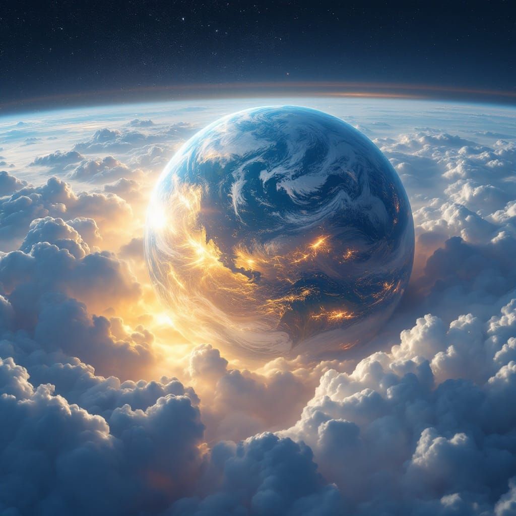 Earth from 10 Miles Up: Dreamy Planetary Landscape