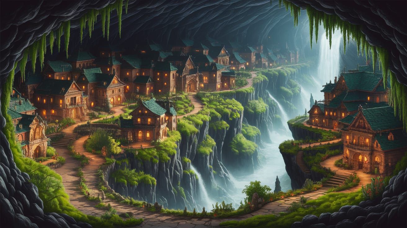 Enchanted Troll Civilization in Breathtaking Fantasy Art