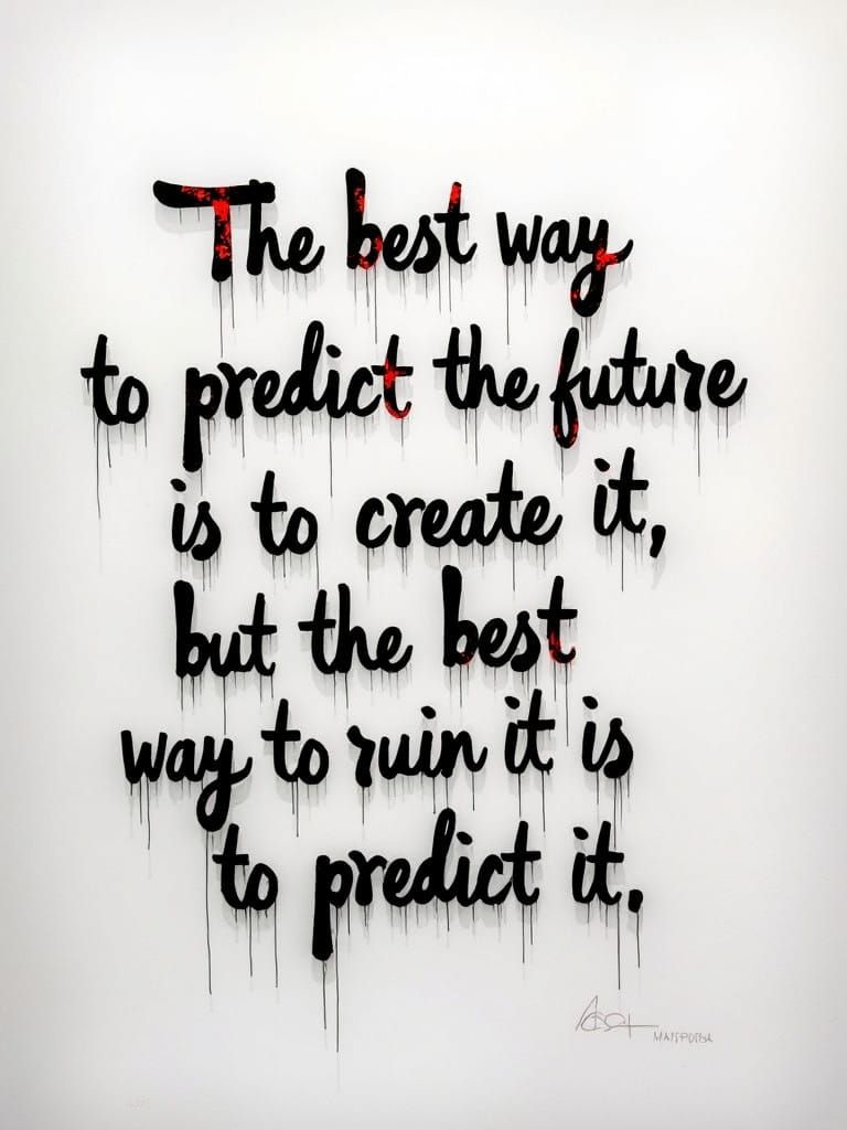 Eerie Gothic Scene with Haunting Quote in Crimson Letters