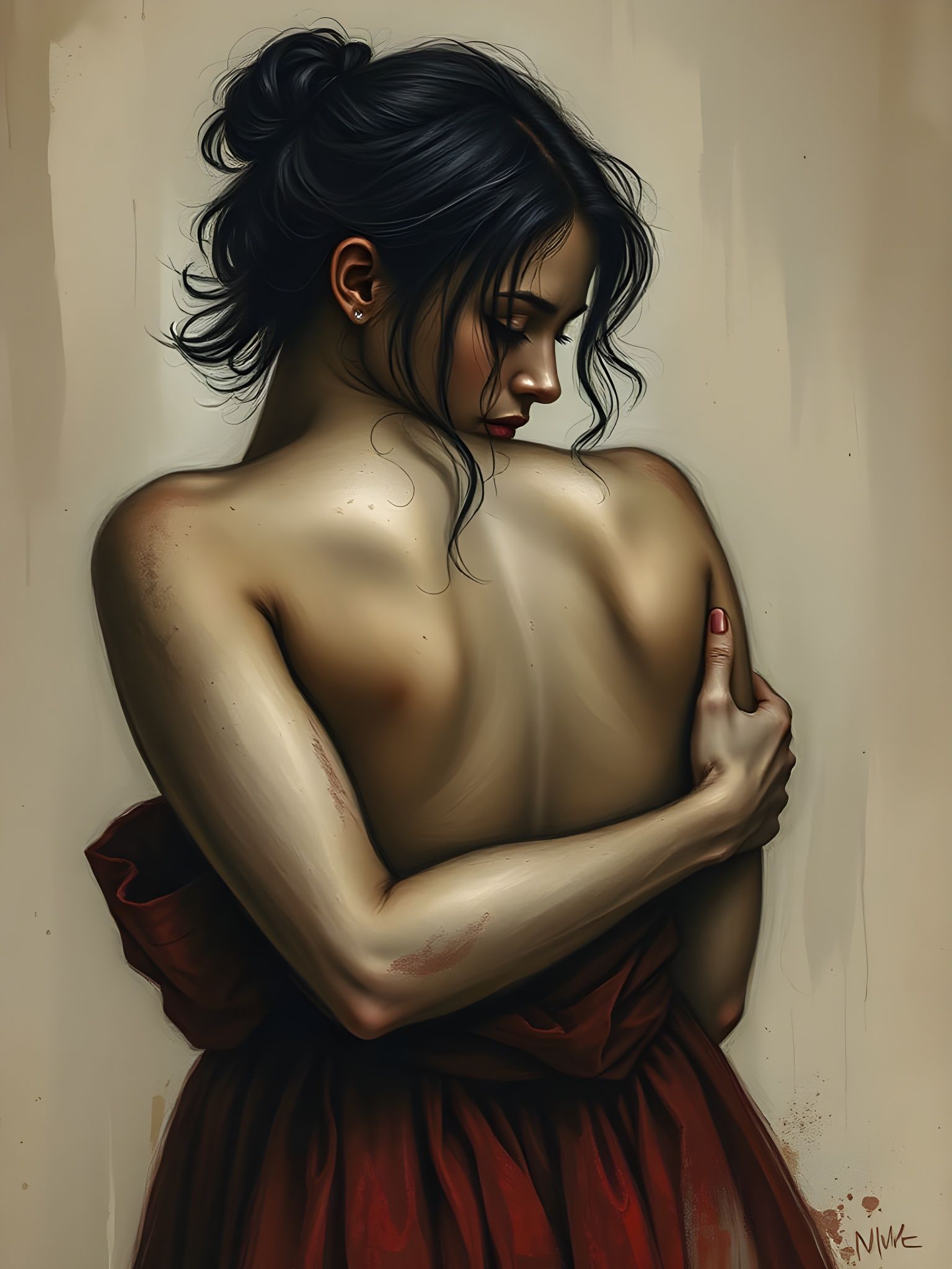 Ethereal Portrait of Unrequited Melancholy