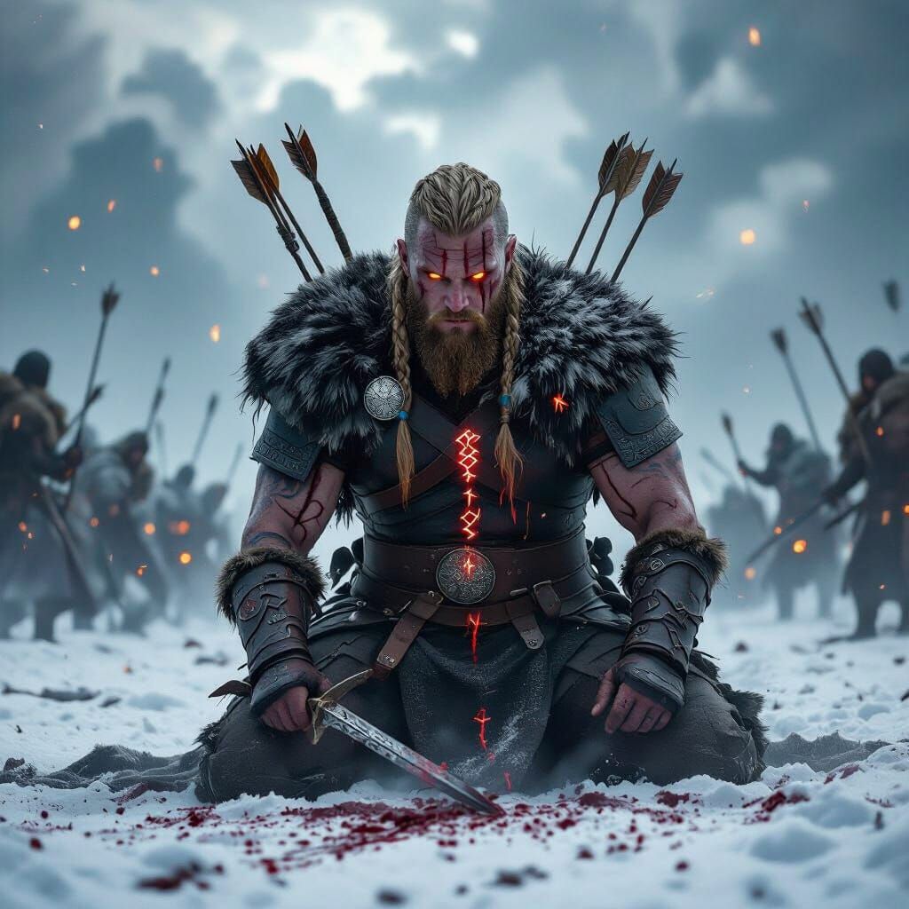 Bjorn Ironside's Divine Fury on the Battlefield