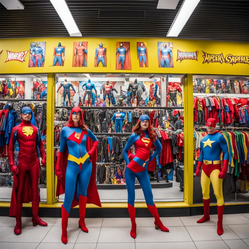 Superhero Costume Shop Extravaganza