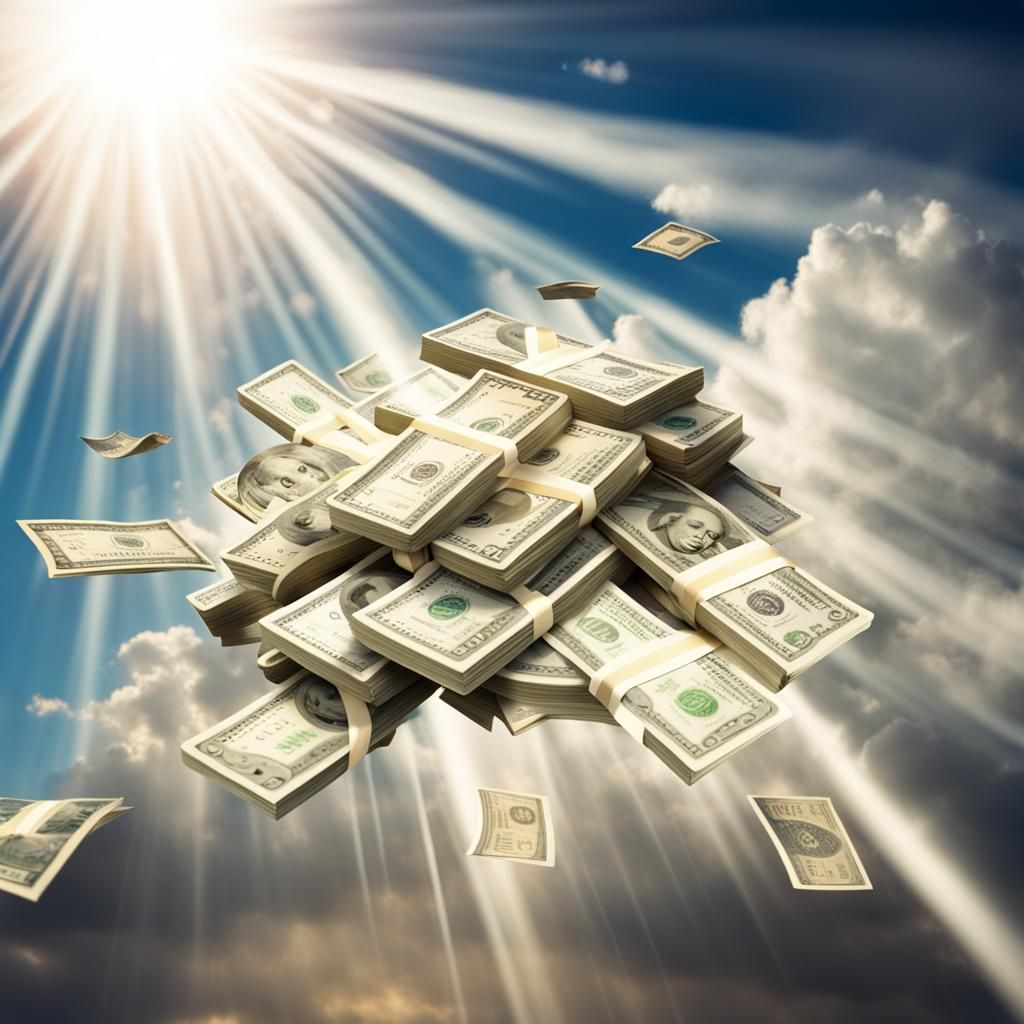 Money Rain Under Divine Sunshine