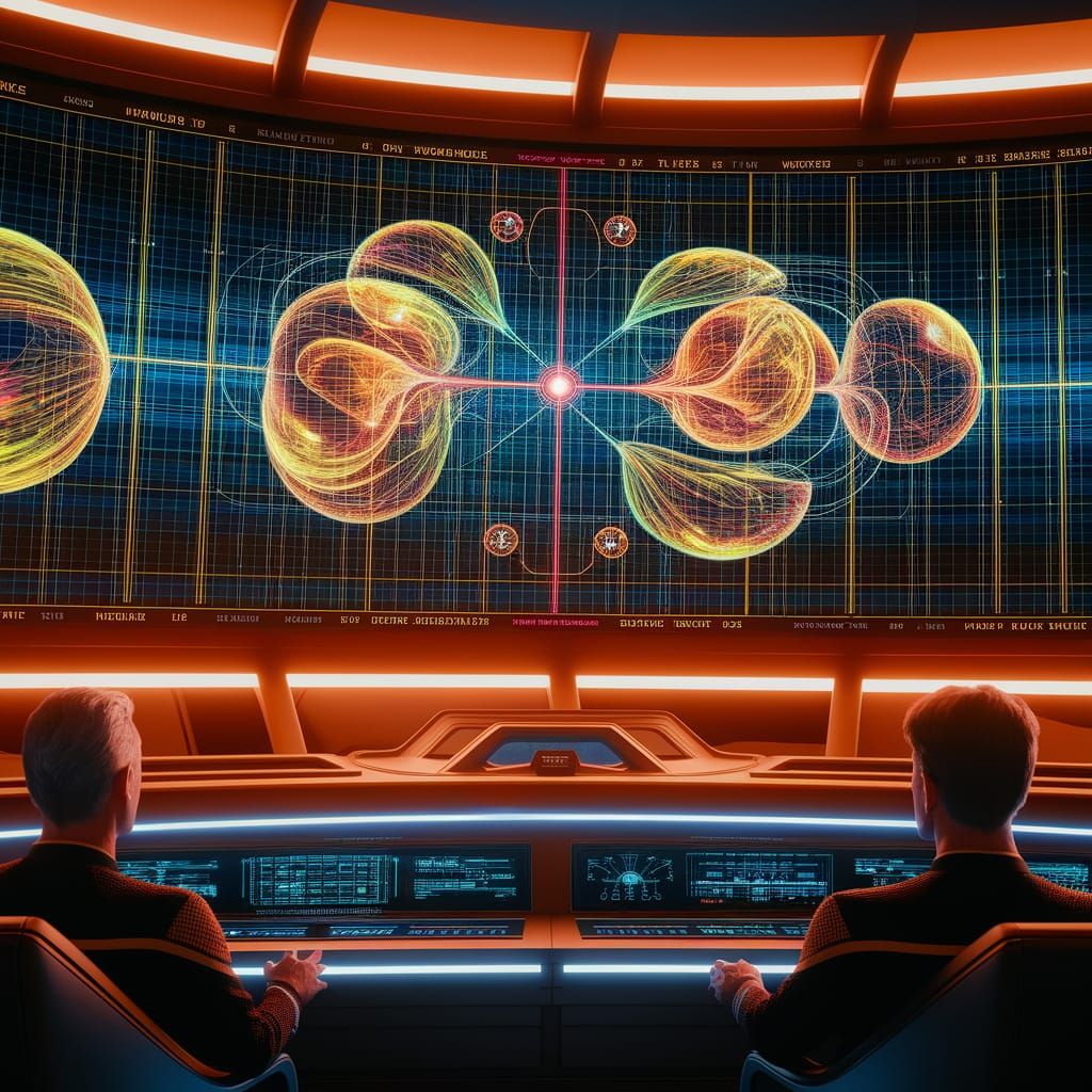 Wormhole Navigation on the USS Enterprise Bridge
