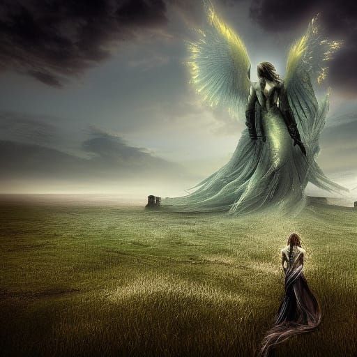 Fallen Guardian Digital Art: A Beautiful Depiction