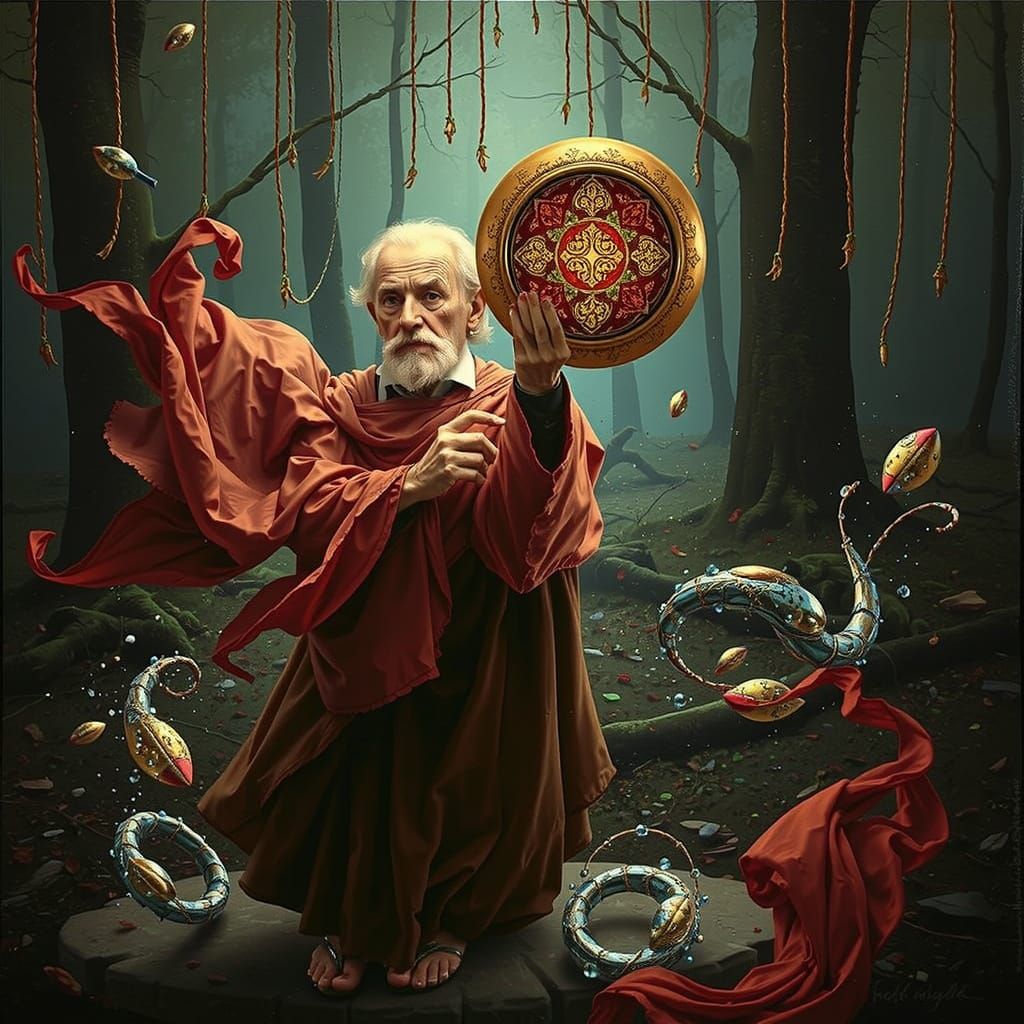 Hyperrealistic Infinite Swirls in Reflected Glory