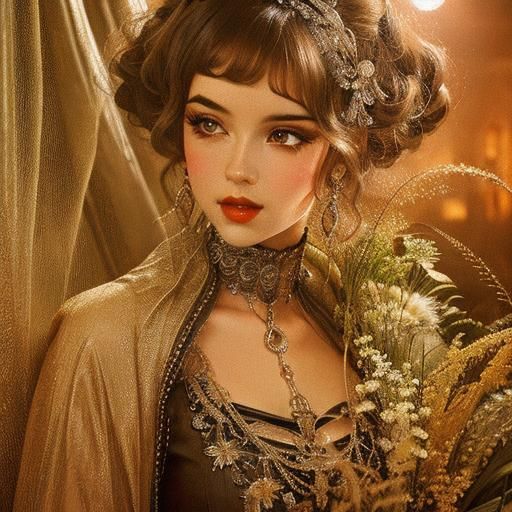 Art Deco Portrait in the Style of Rolf Armstrong