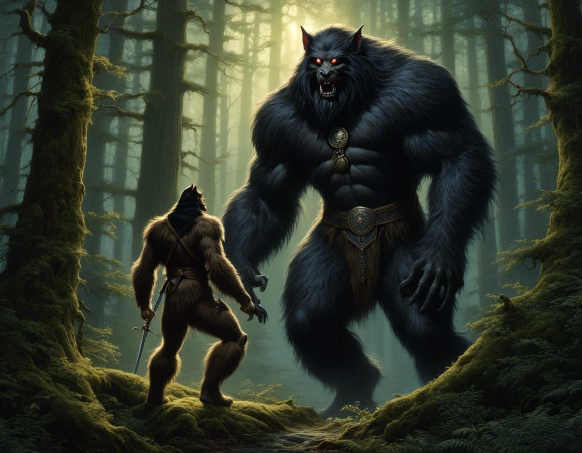 king of the wolves meets a wolfman