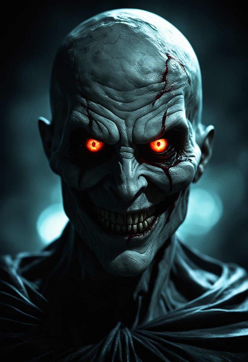 Eerie Spectral Figure in Dark Fantasy Style