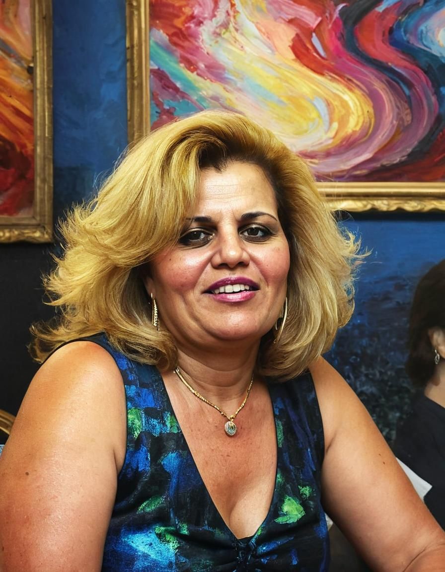 Two Divas Kissing in a Luxurious Oil Painting