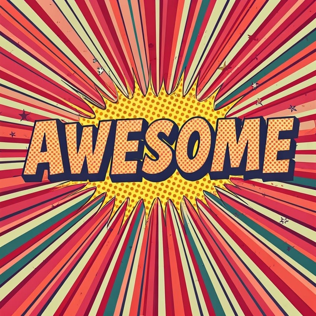 Awesome Pop Art Design with Saturated Colors