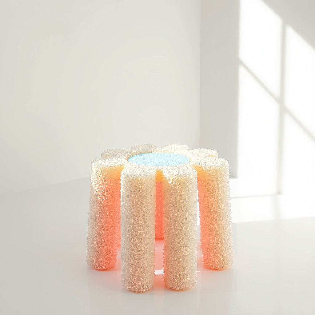 Swimming Pool Noodle Stool in Studio Photograph