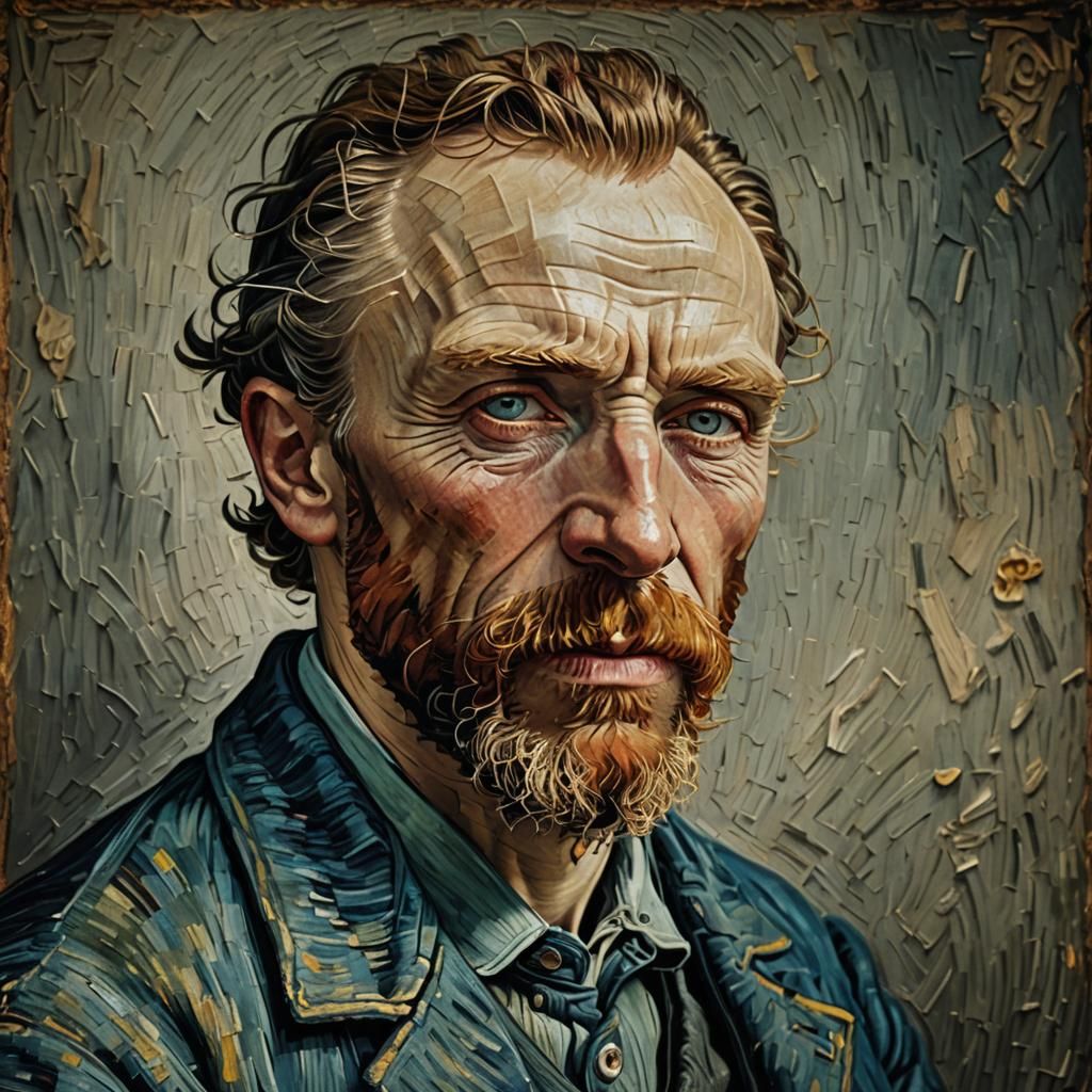 Hyperrealistic Portrait in Van Gogh Style
