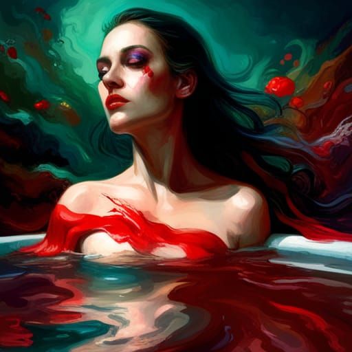 Countess Báthory Bathing in Blood: a Macabre Portrait