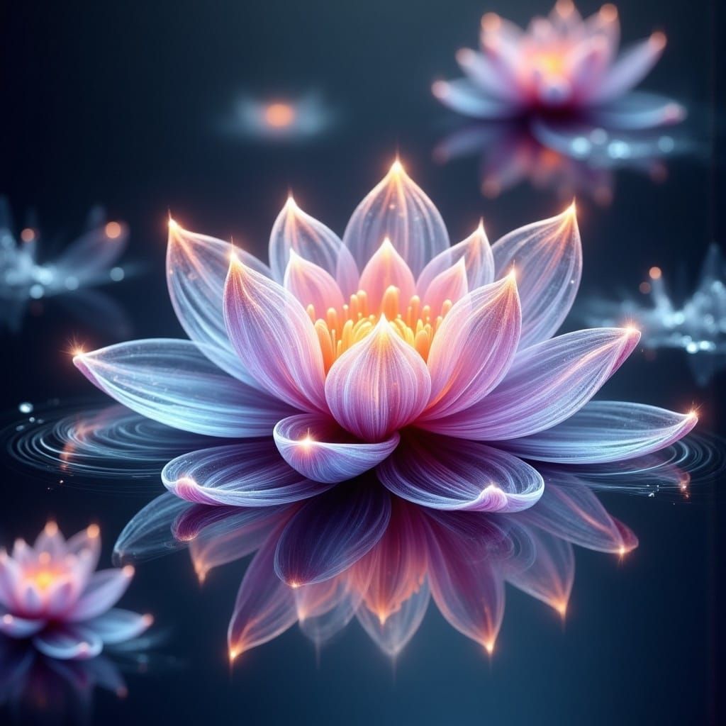 <lora:Ethereal Magic Flux:1.0> A magical holographic amethys...