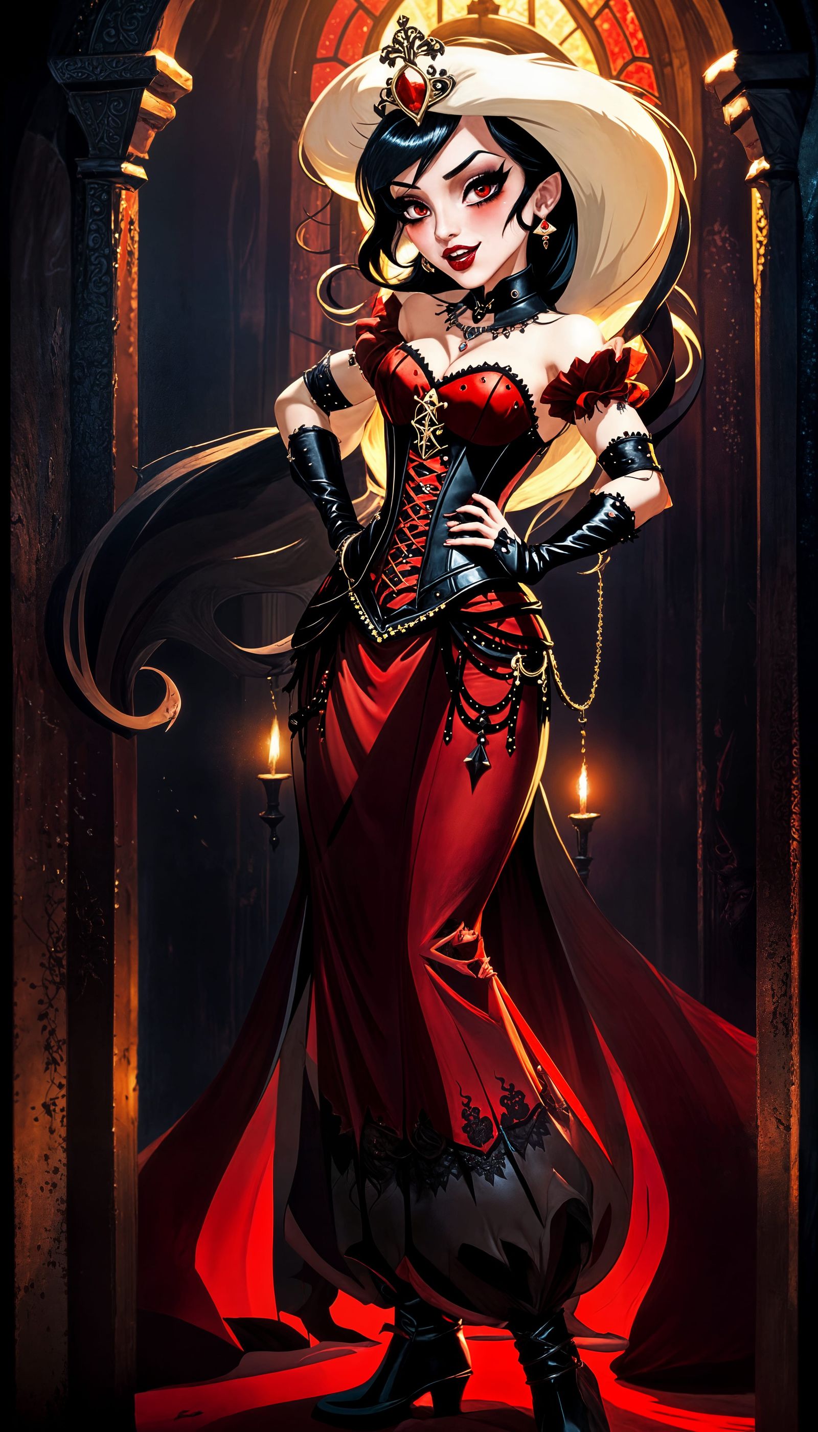 Vampire Princess Jasmine in Gothic Style