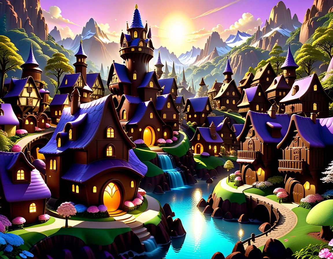 Chocolate village