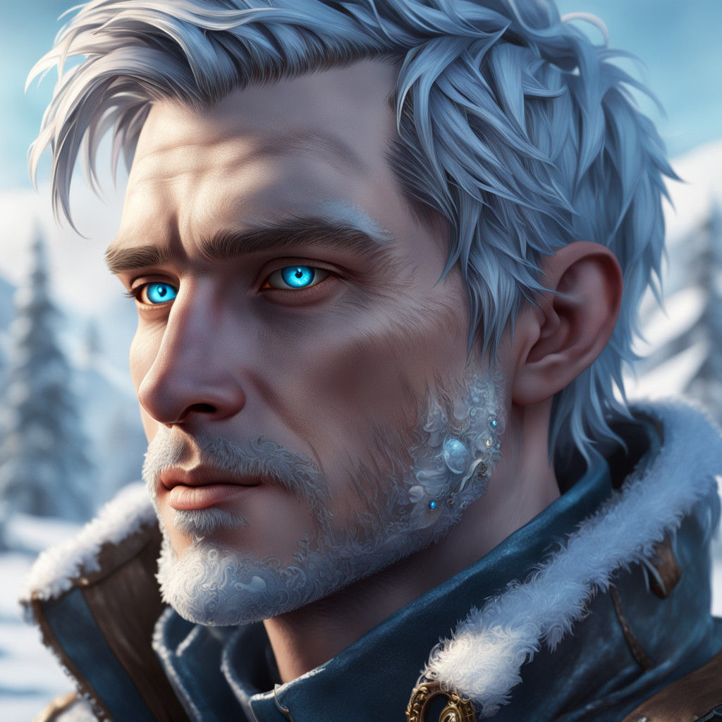 Surreal Winter Portrait in Unreal Engine 5 Style