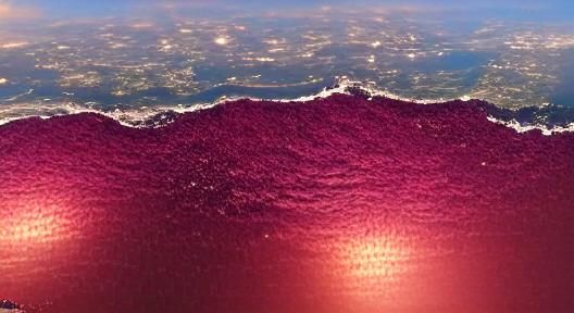 Sunset Over Wine-Red Ocean