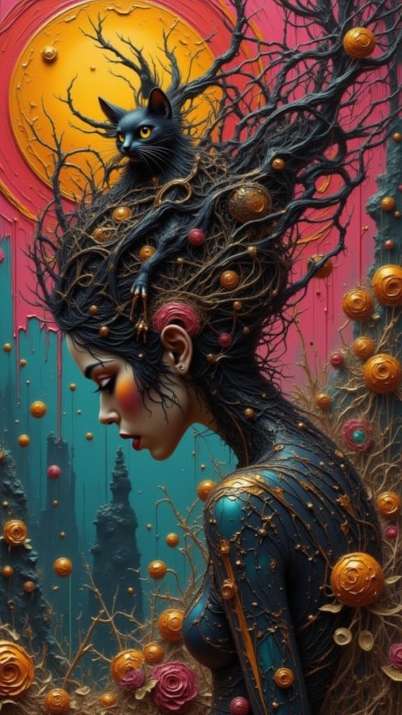 Dynamic Figure Portrait Captures Lost Balance