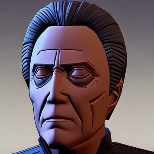 Christopher Walken in Borderlands Cartoon Style