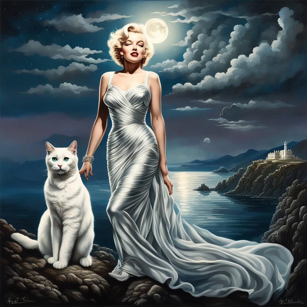 Marilyn Monroe as Aphrodite in Aegean Moonlight