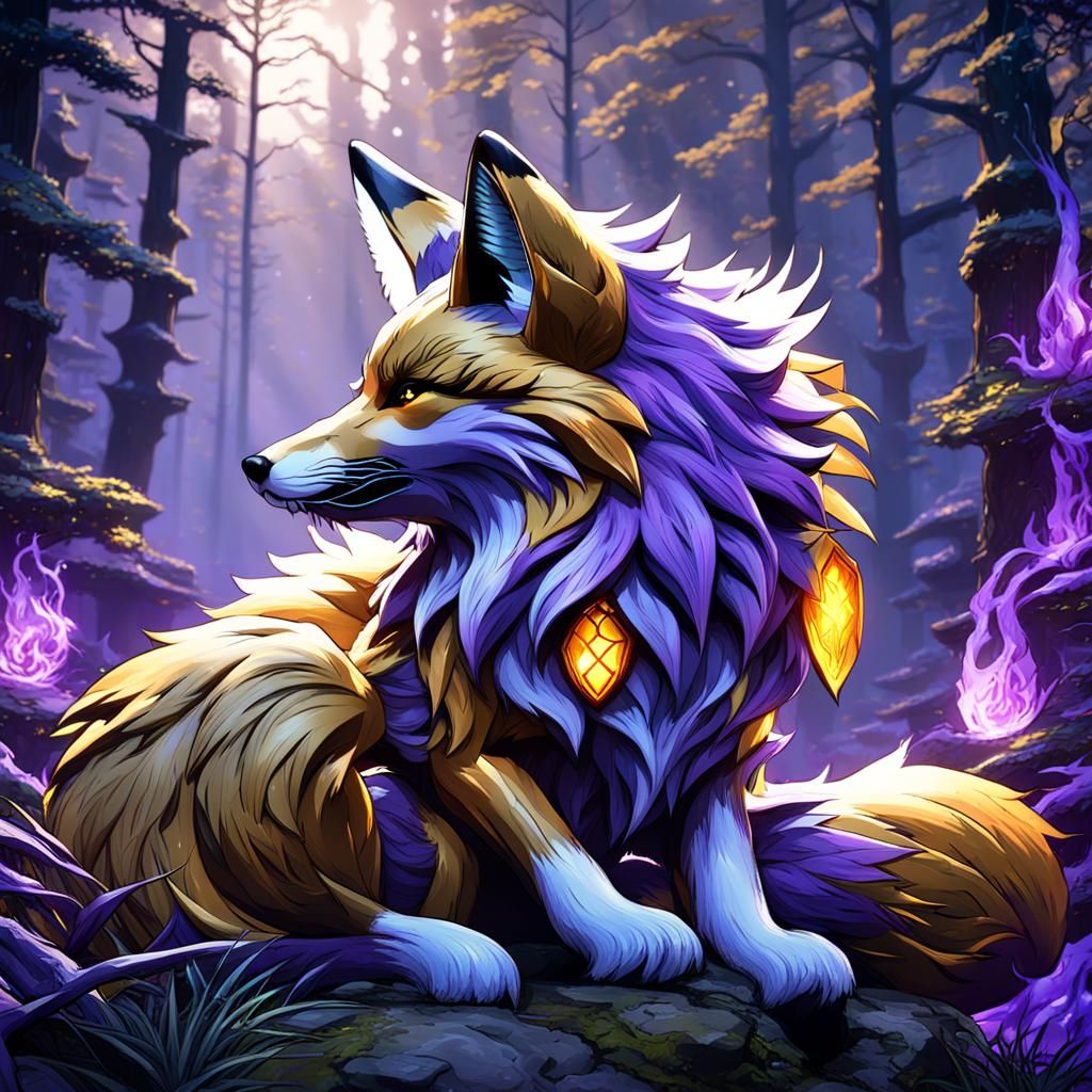 Fox Guardian spirit mystic kitsune forest guardian