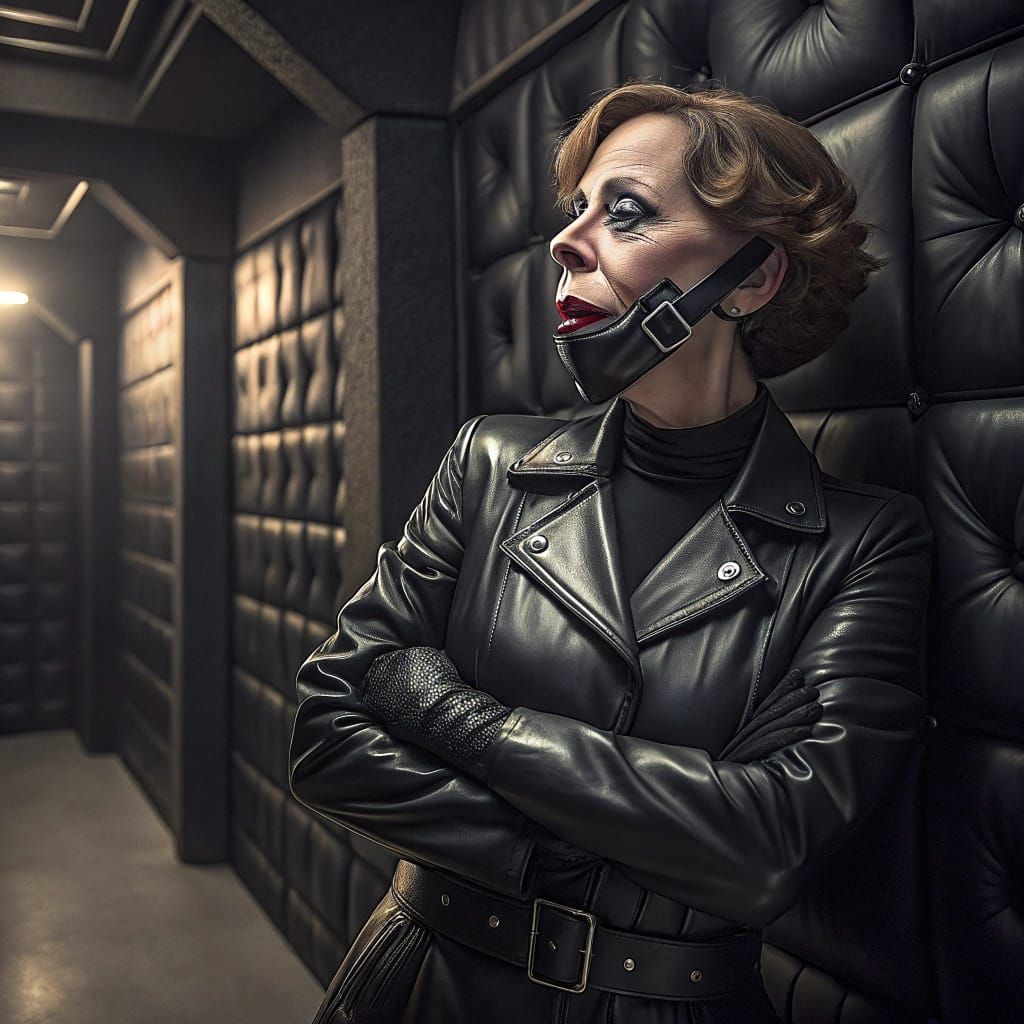 Carol Burnett in Padded Cell Straitjacket, Madhouse Setting