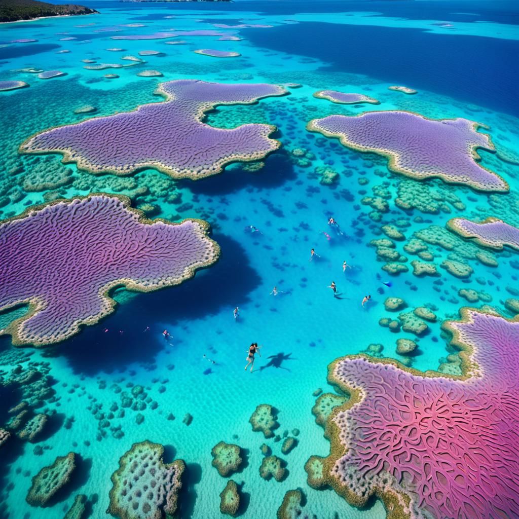 Coral Reef Paradise: A Vibrant Splash Art Scene