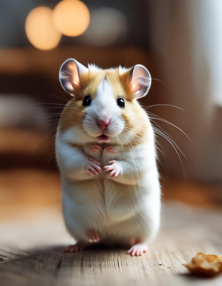 Cute Hamster in Cozy Home: Ultra High Definition