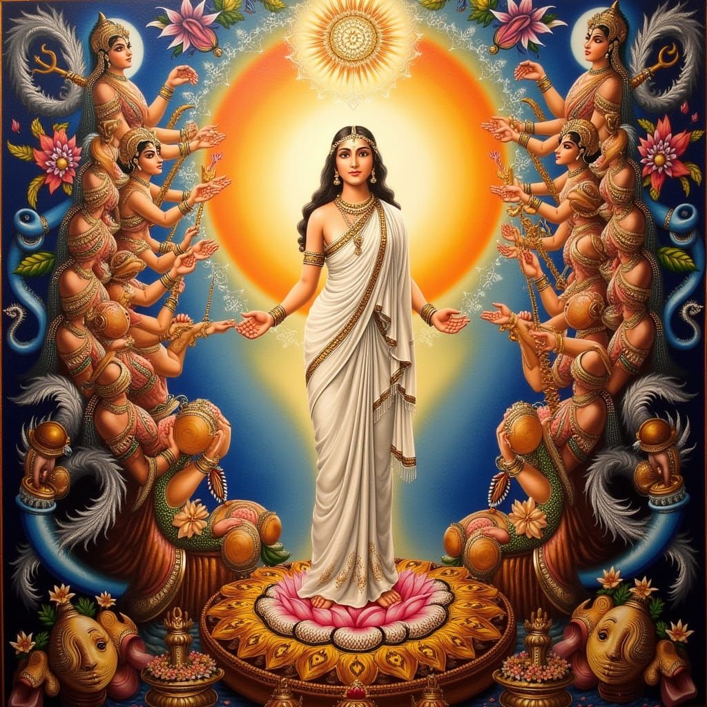 Masterpiece Painting of Beauty and Truth