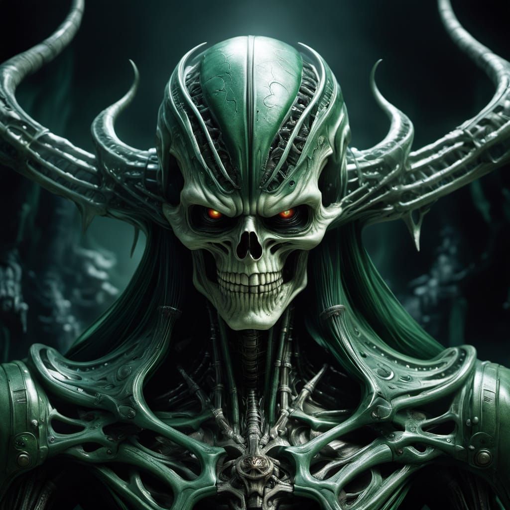 Macabeautiful Angry Skeletal Witch